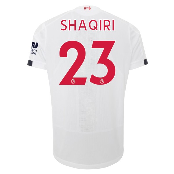 Camiseta Liverpool NO.23 Shaqiri Segunda equipación 2019-2020 Blanco